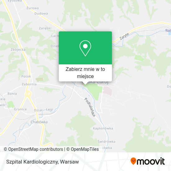 Mapa Szpital Kardiologiczny