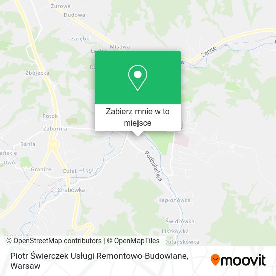 Mapa Piotr Świerczek Usługi Remontowo-Budowlane