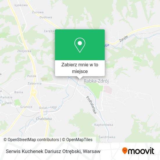 Mapa Serwis Kuchenek Dariusz Otrębski