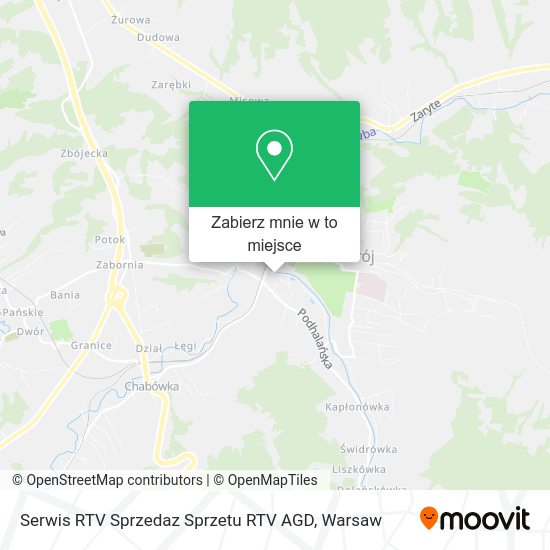 Mapa Serwis RTV Sprzedaz Sprzetu RTV AGD