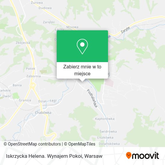 Mapa Iskrzycka Helena. Wynajem Pokoi