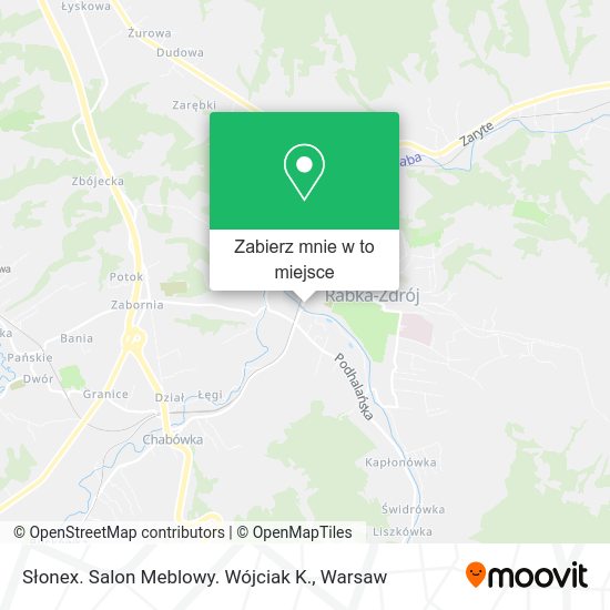 Mapa Słonex. Salon Meblowy. Wójciak K.