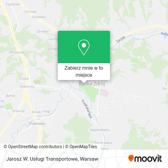 Mapa Jarosz W. Usługi Transportowe