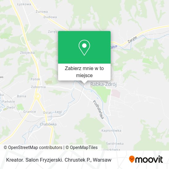 Mapa Kreator. Salon Fryzjerski. Chrustek P.