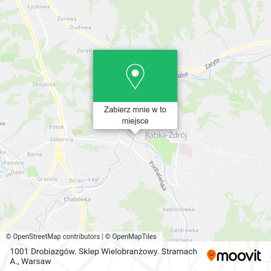 Mapa 1001 Drobiazgów. Sklep Wielobranżowy. Stramach A.