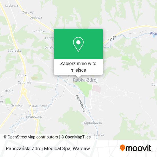 Mapa Rabczański Zdrój Medical Spa