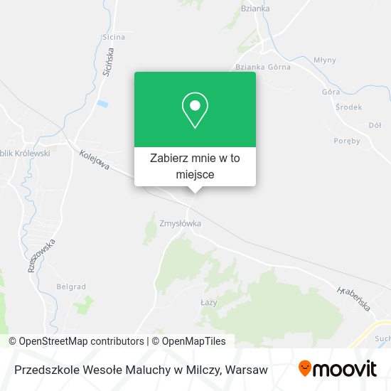 Mapa Przedszkole Wesołe Maluchy w Milczy