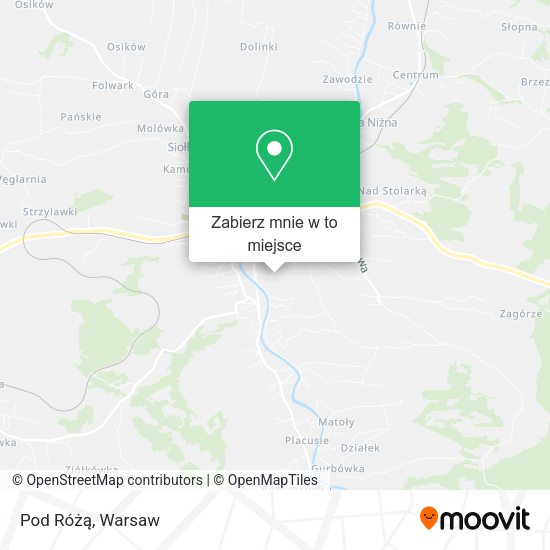 Mapa Pod Różą