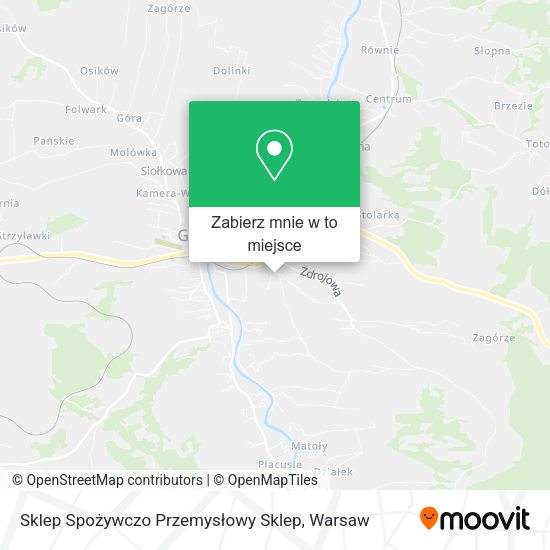 Mapa Sklep Spożywczo Przemysłowy Sklep