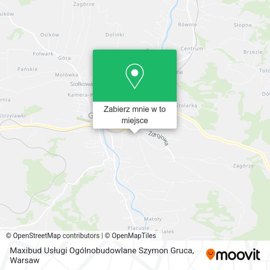 Mapa Maxibud Usługi Ogólnobudowlane Szymon Gruca