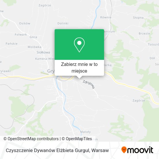 Mapa Czyszczenie Dywanów Elżbieta Gurgul