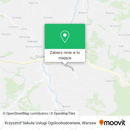 Mapa Krzysztof Sekuła Usługi Ogólnobudowlane