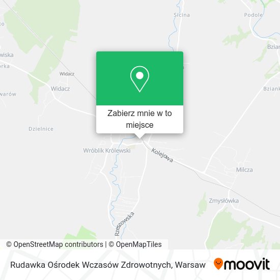 Mapa Rudawka Ośrodek Wczasów Zdrowotnych