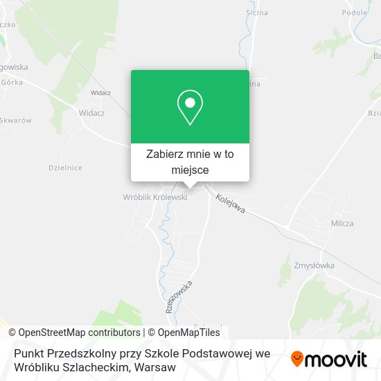 Mapa Punkt Przedszkolny przy Szkole Podstawowej we Wróbliku Szlacheckim