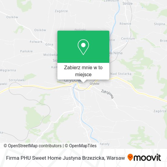 Mapa Firma PHU Sweet Home Justyna Brzezicka