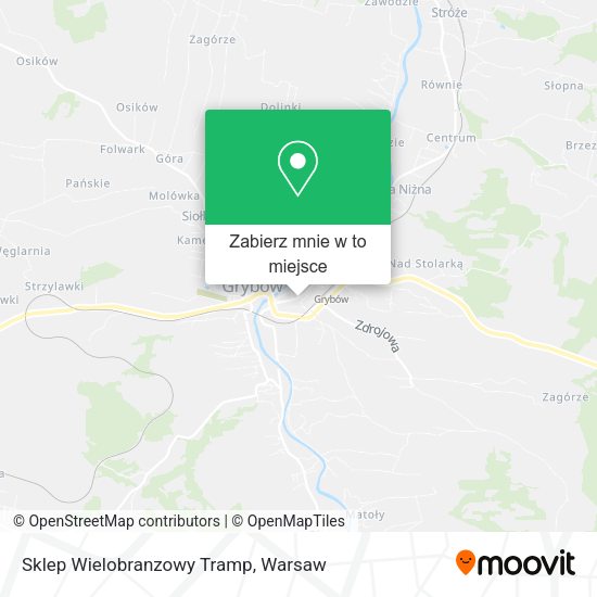 Mapa Sklep Wielobranzowy Tramp