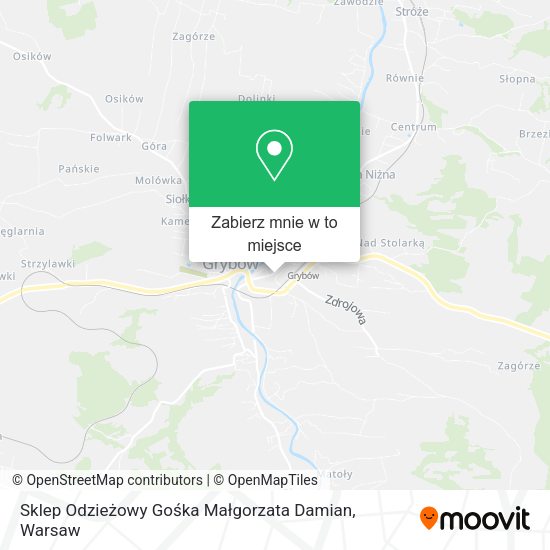 Mapa Sklep Odzieżowy Gośka Małgorzata Damian