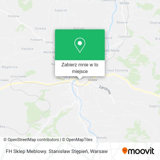 Mapa FH Sklep Meblowy. Stanisław Stępień