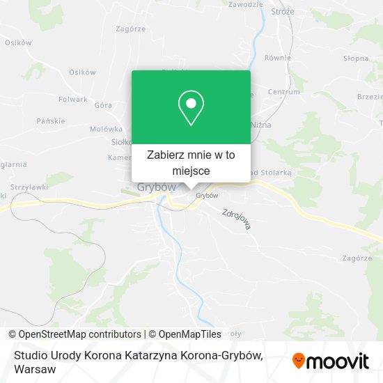 Mapa Studio Urody Korona Katarzyna Korona-Grybów