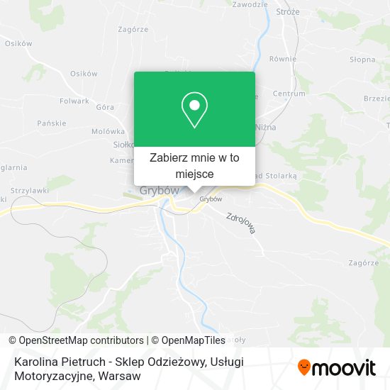 Mapa Karolina Pietruch - Sklep Odzieżowy, Usługi Motoryzacyjne