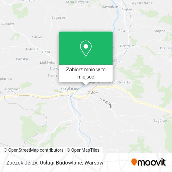 Mapa Zaczek Jerzy. Usługi Budowlane