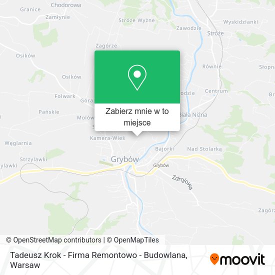 Mapa Tadeusz Krok - Firma Remontowo - Budowlana