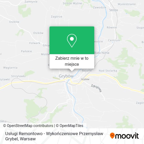 Mapa Usługi Remontowo - Wykończeniowe Przemysław Grybel