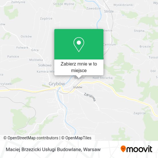 Mapa Maciej Brzezicki Usługi Budowlane