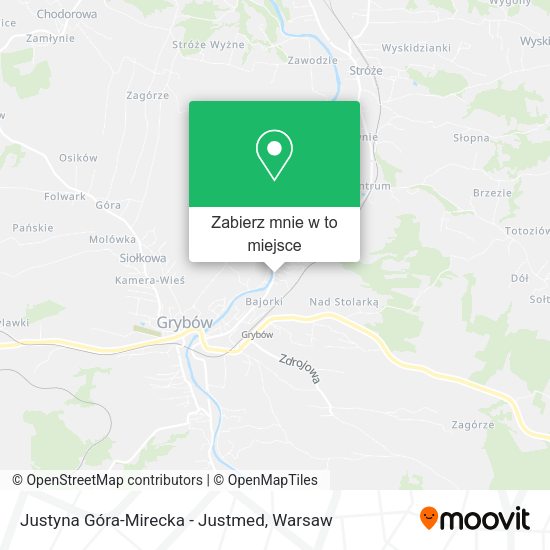 Mapa Justyna Góra-Mirecka - Justmed