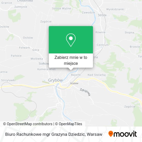 Mapa Biuro Rachunkowe mgr Grazyna Dziedzic