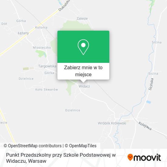 Mapa Punkt Przedszkolny przy Szkole Podstawowej w Widaczu