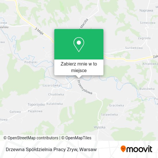 Mapa Drzewna Spółdzielnia Pracy Zryw