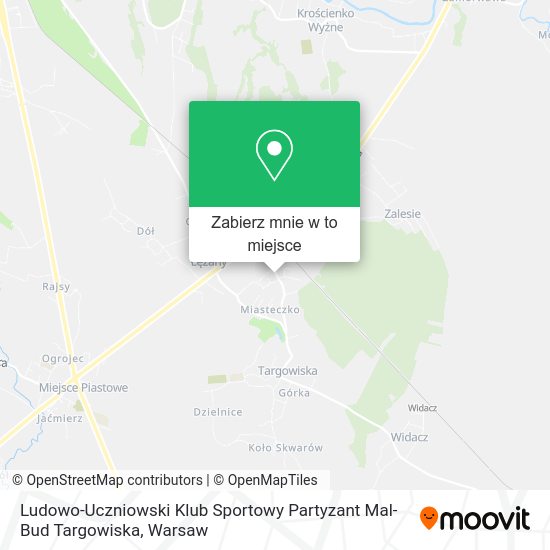 Mapa Ludowo-Uczniowski Klub Sportowy Partyzant Mal-Bud Targowiska