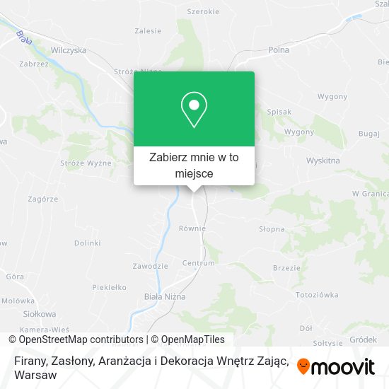 Mapa Firany, Zasłony, Aranżacja i Dekoracja Wnętrz Zając