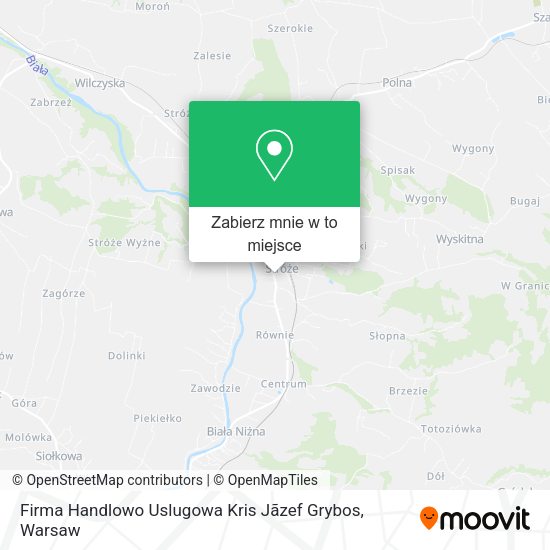 Mapa Firma Handlowo Uslugowa Kris Jãzef Grybos