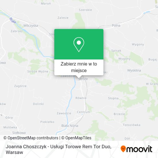 Mapa Joanna Choszczyk - Usługi Torowe Rem Tor Duo