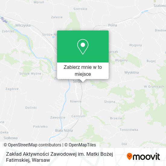 Mapa Zakład Aktywności Zawodowej im. Matki Bożej Fatimskiej