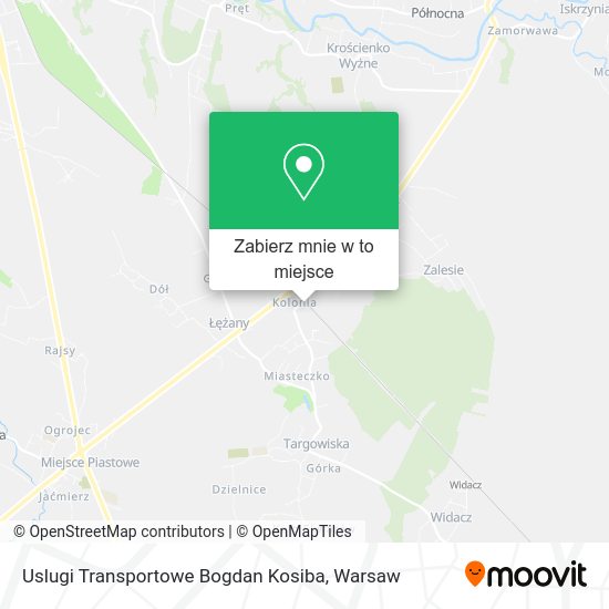 Mapa Uslugi Transportowe Bogdan Kosiba