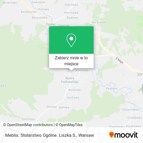 Mapa Meblis. Stolarstwo Ogólne. Liszka S.