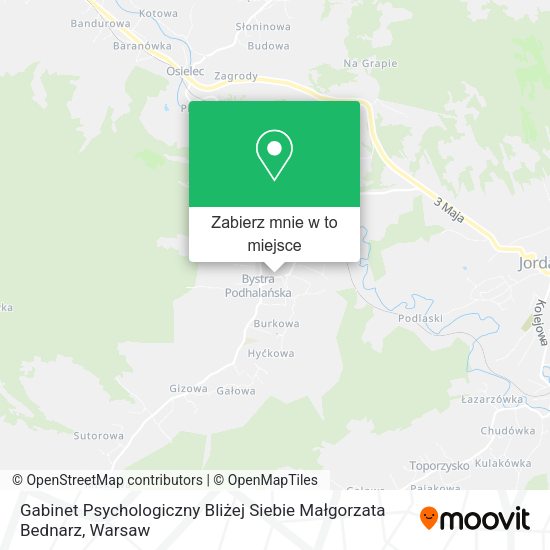 Mapa Gabinet Psychologiczny Bliżej Siebie Małgorzata Bednarz