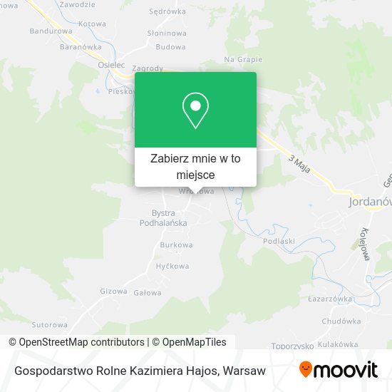 Mapa Gospodarstwo Rolne Kazimiera Hajos