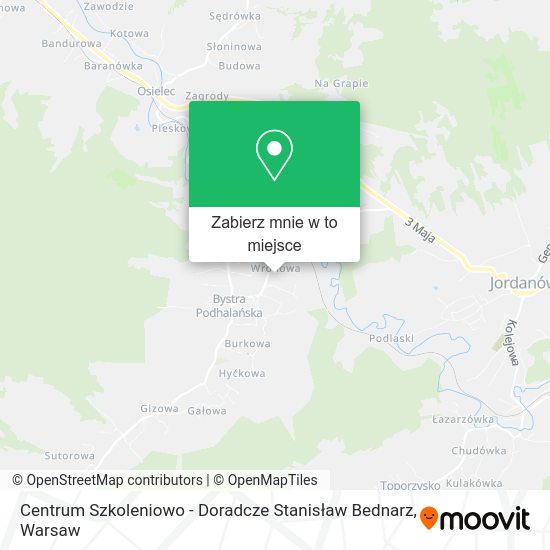 Mapa Centrum Szkoleniowo - Doradcze Stanisław Bednarz