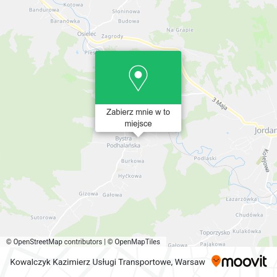 Mapa Kowalczyk Kazimierz Usługi Transportowe