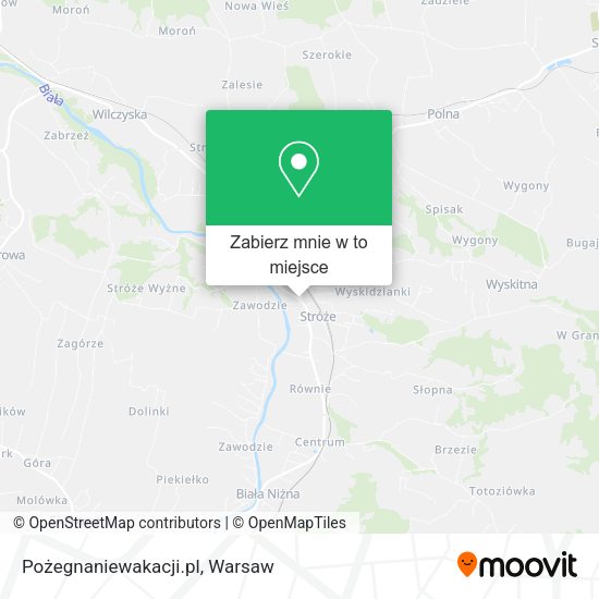 Mapa Pożegnaniewakacji.pl