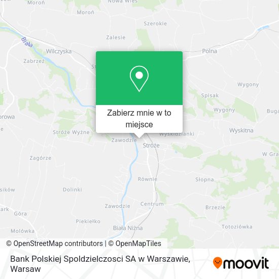 Mapa Bank Polskiej Spoldzielczosci SA w Warszawie