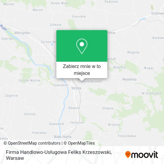 Mapa Firma Handlowo-Usługowa Feliks Krzeszowski