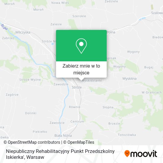 Mapa Niepubliczny Rehabilitacyjny Punkt Przedszkolny Iskierka'