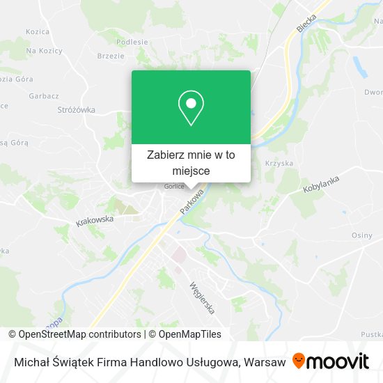 Mapa Michał Świątek Firma Handlowo Usługowa