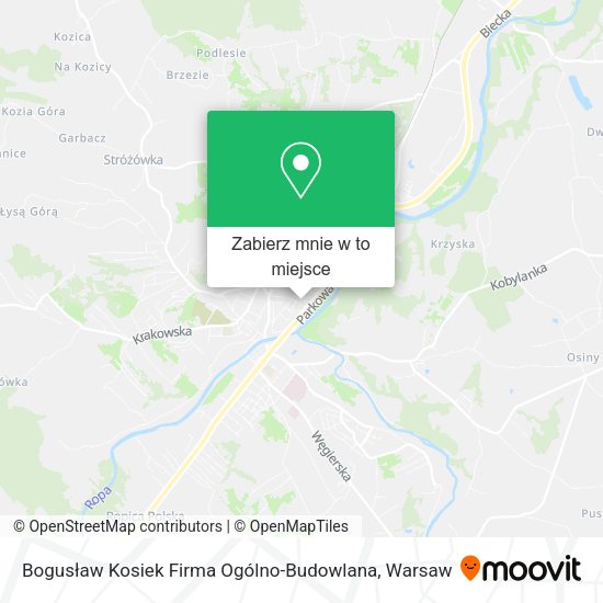 Mapa Bogusław Kosiek Firma Ogólno-Budowlana