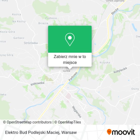 Mapa Elektro Bud Podlejski Maciej